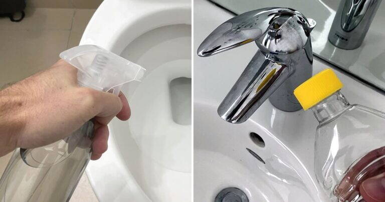Mettere bicarbonato nel cestino della spazzatura e altri 9 consigli per mantenere il bagno splendente