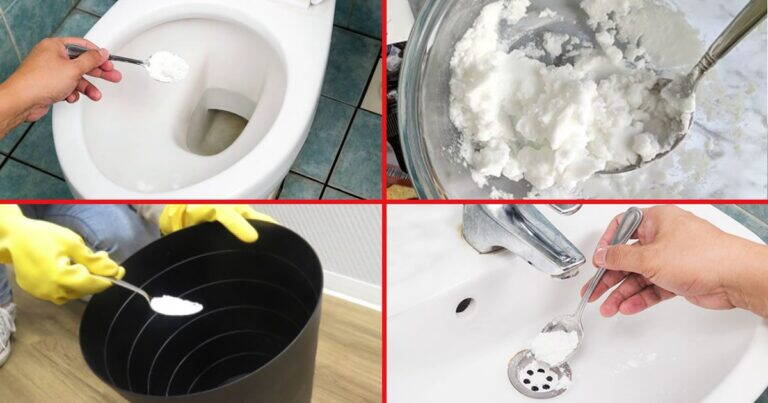 9 trucchi per mantenere tutto il bagno pulito e splendente con il bicarbonato