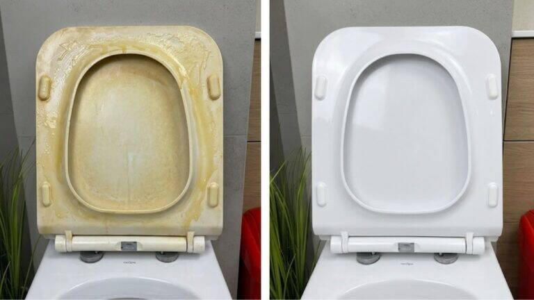WC bianco come la neve in pochi minuti? Questo geniale trucco da bagno funziona subito