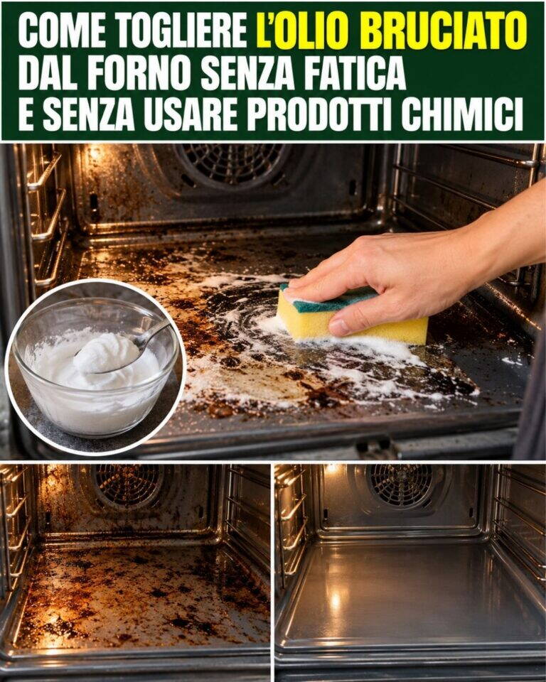 Come togliere l’olio bruciato dal forno senza fatica e senza usare prodotti chimici