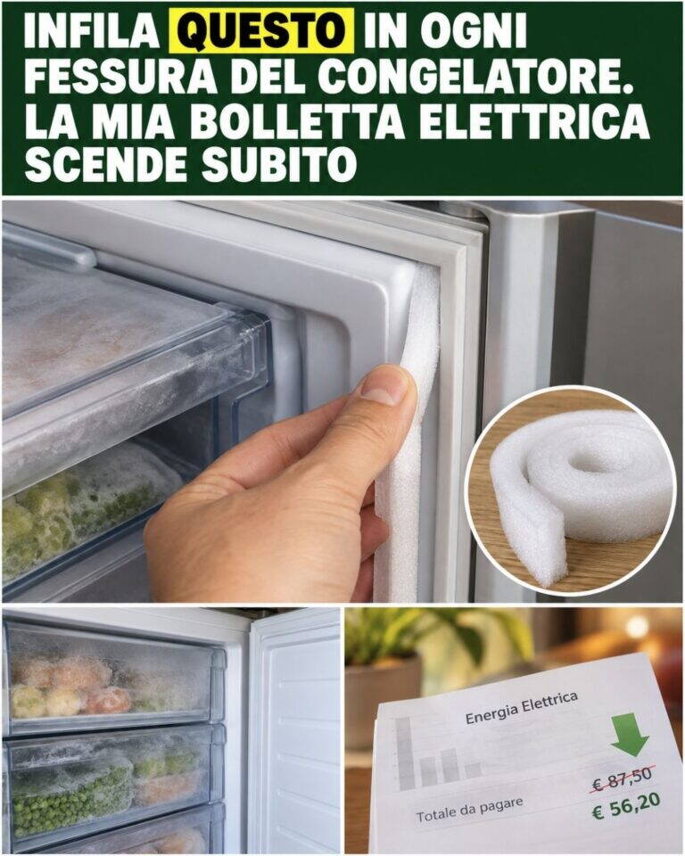 Infila QUESTO in ogni fessura del congelatore. La mia bolletta elettrica scende subito