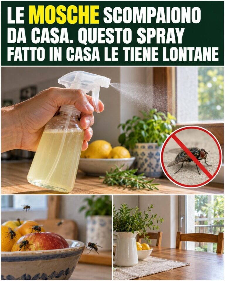Le mosche scompaiono da casa. Questo spray fatto in casa le tiene lontane