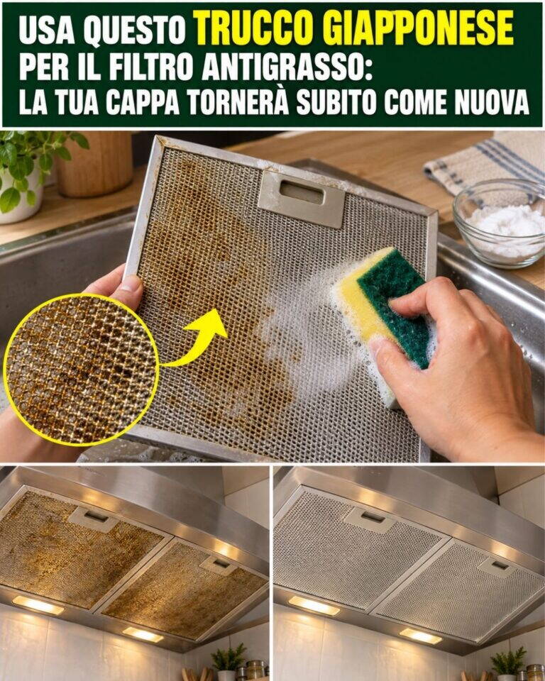 Usa questo trucco giapponese per il filtro antigrasso: la tua cappa tornerà subito come nuova