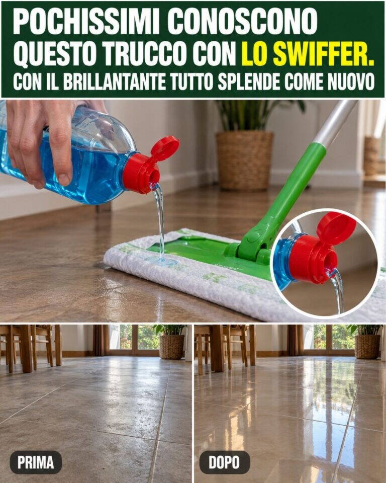 Pochissimi conoscono questo trucco con lo Swiffer. Con il brillantante tutto splende come nuovo