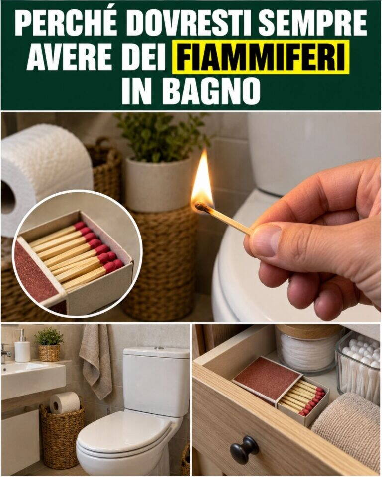 Perché dovresti sempre avere dei fiammiferi in bagno