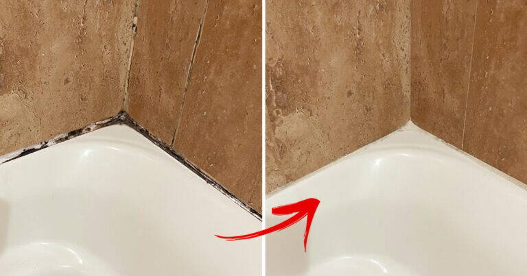 Il trucco per ELIMINARE la MUFFA dal silicone del bagno