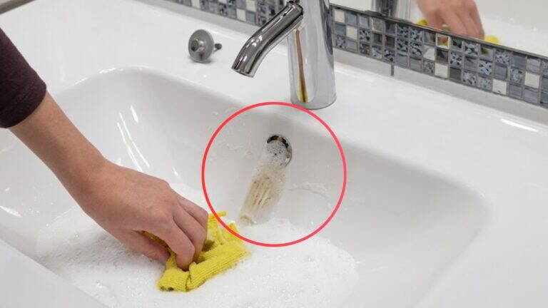 Solo 5 secondi! Questo trucco pulisce lo scarico fino al troppo pieno
